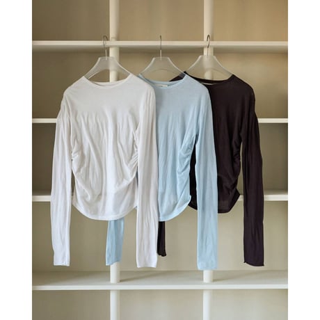 【anuke】Gather Compact Tops　※納期8月中旬～9月中旬