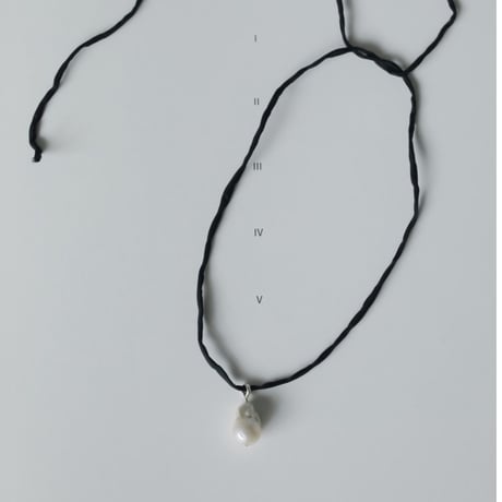 【anuke】Silkcord x Pearl Necklace