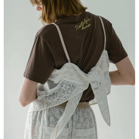 【WHYTO.】lace combination camisole
