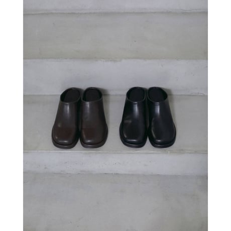 【anuke】Square Heel Slip-on