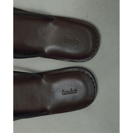 【anuke】Ecoleather Tong Sandals　※納期6月上旬～7月上旬