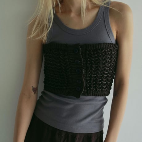 【anuke】2way Knit Bustier　※納期2月中旬〜3月中旬