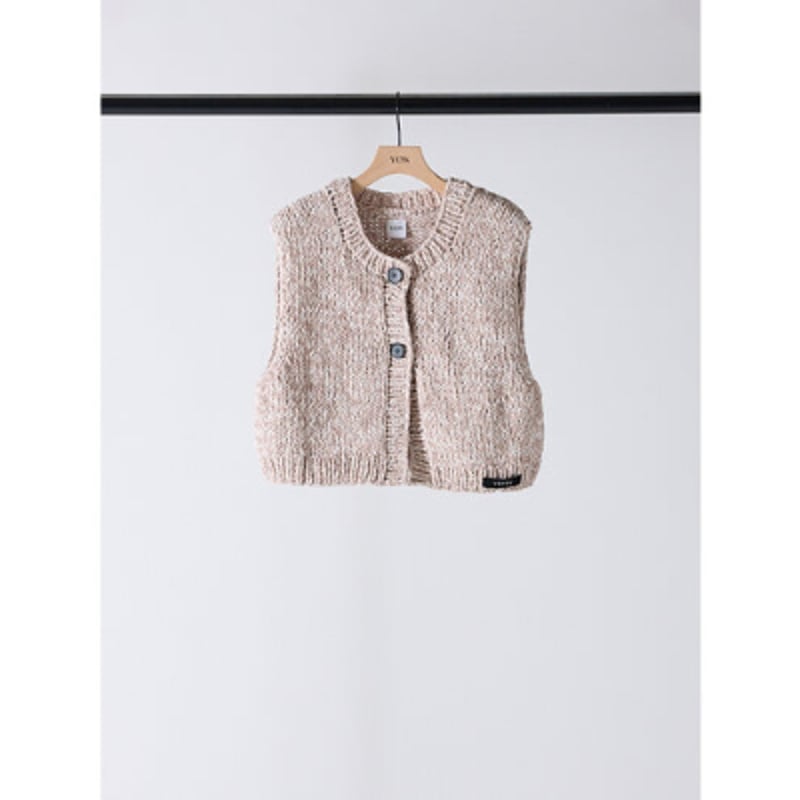 YENN】MIX HAND KNIT VEST | selectshop kusukusu