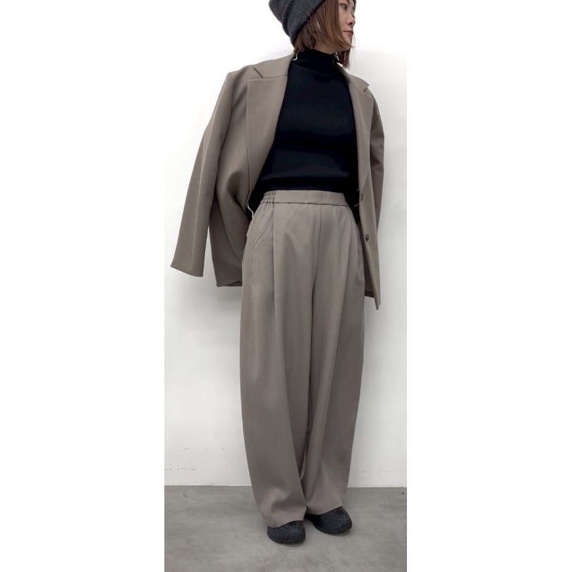 CLOCHE】ウールライクポリパンツ | selectshop kusukusu