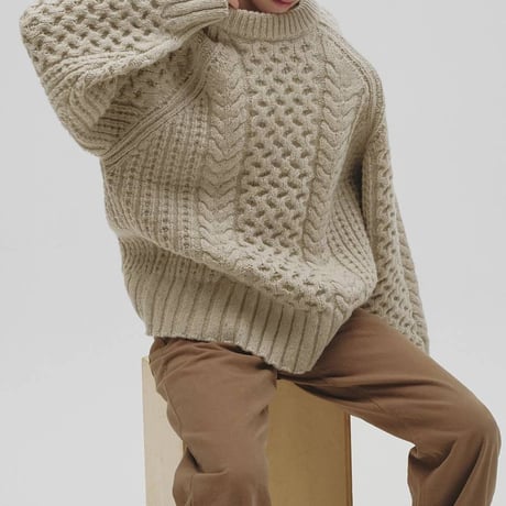 【TODAYFUL】Cable Over Knit　※納期12月中旬～1月中旬