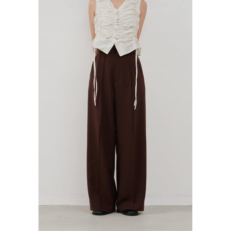 【Hella】pintuck wide pants　※納期3月中旬〜4月中旬