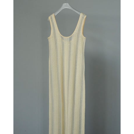 【anuke】Sheer Uneck Onepiece※10月上～11月上