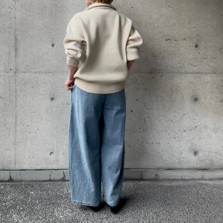 【CLOCHE】デニムカーブパンツ