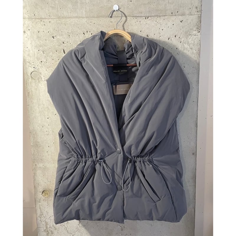 新品今季atelier brugge Shawlcollar down vest ATELIER BRUGGE】Shawl collar down best | select