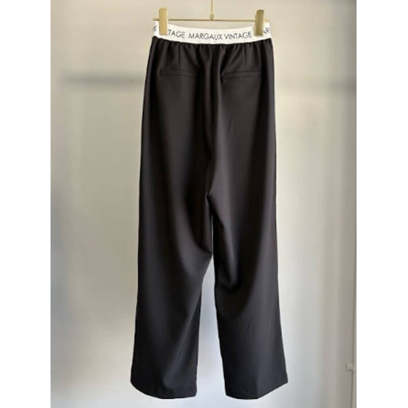 MARGAUX VINTAGE】ロゴウエストタックパンツ | selectshop kusu