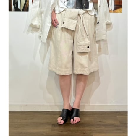 【PRIORITY】kususkusu別注✨シャツスリーブベルトハーフパンツ