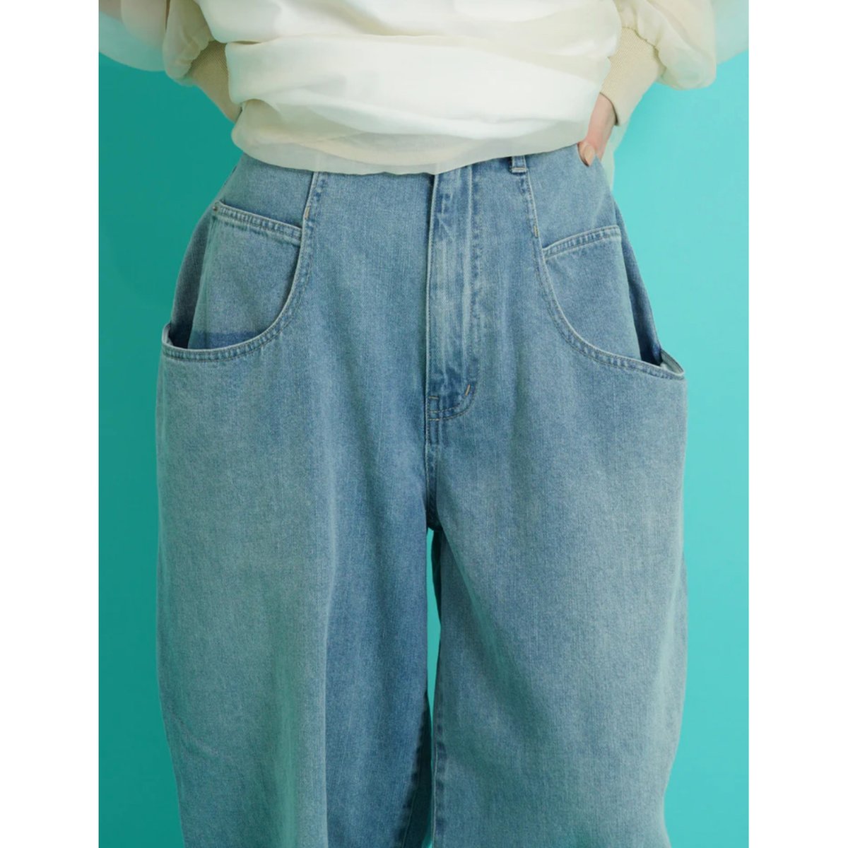 CYAN TOKYO】スリットヘムドレープPKバギー | selectshop kusukusu