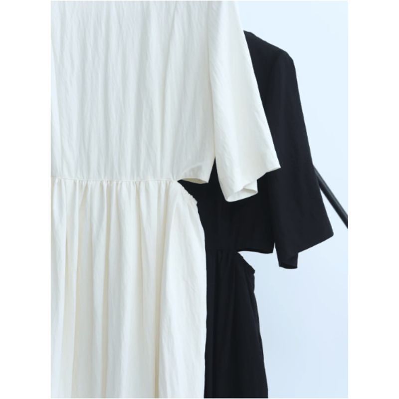 Hella】waist side slit cocoon dress ※納期4月中旬〜5月中
