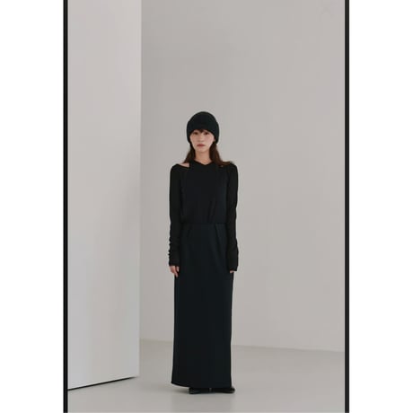 【Halla】layered sheer tops※納期8下～9下