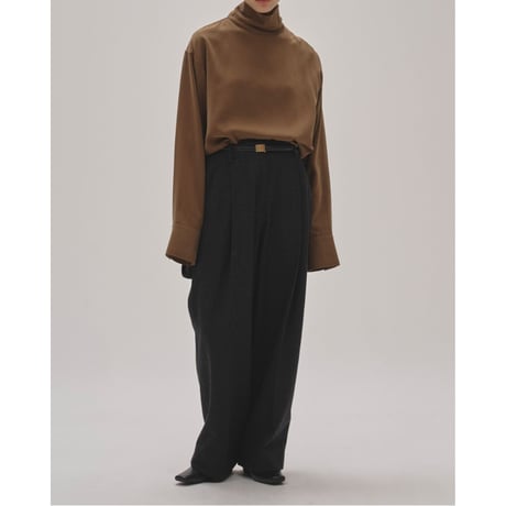 【TODAYFUL】Peachskin Turtle Blouse　※納期10月中～11月中