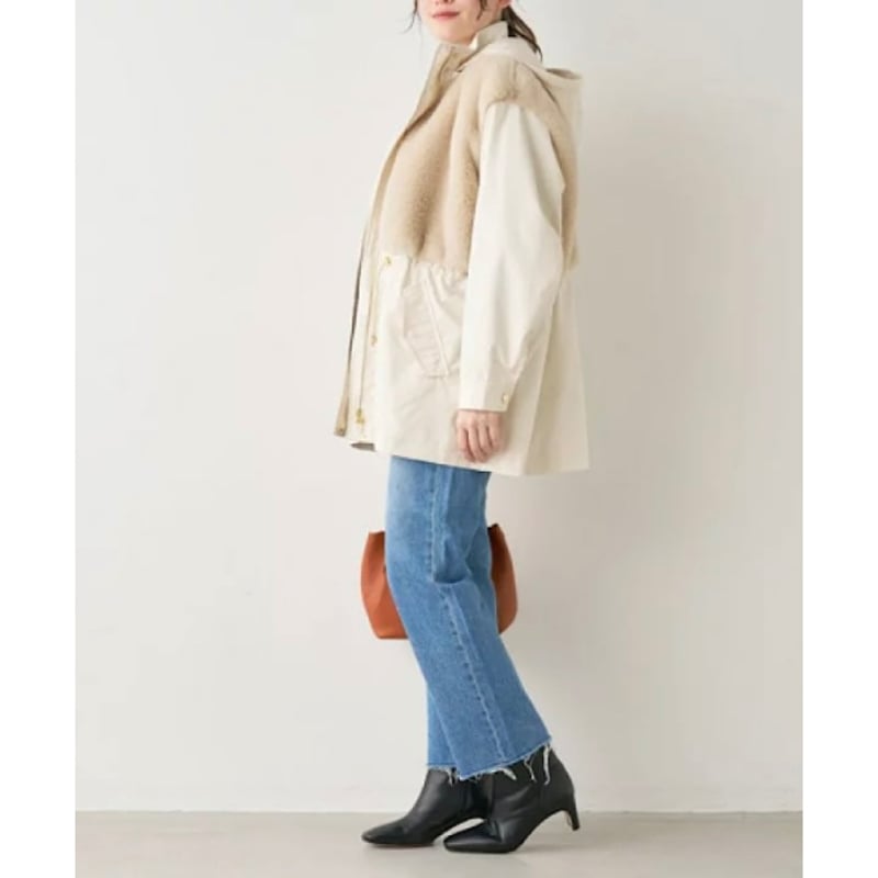 MICA&DEAL (マイカアンドディール) フーデットファードッキングコート MICA＆DEAL】フーデットファードッキングコート | selectshop kusukusu