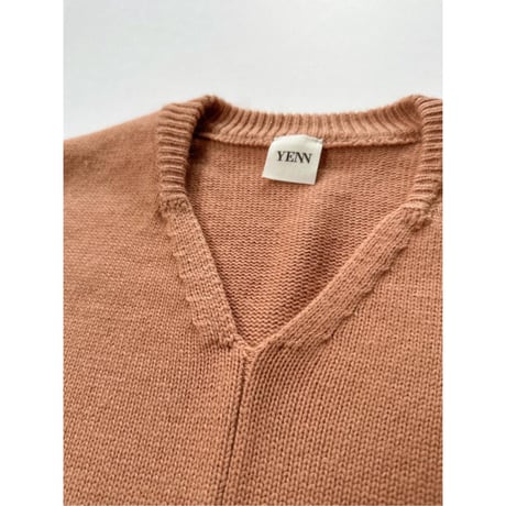 【YENN】POCKET DESIGN KNIT PO