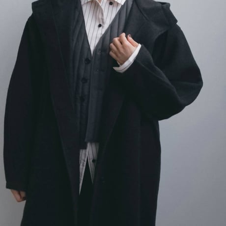 【anuke】Wool Hoodie Coat