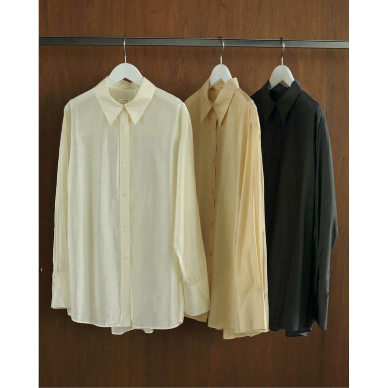 ànuke】Sheer Satin Shirts | selectshop kusukusu