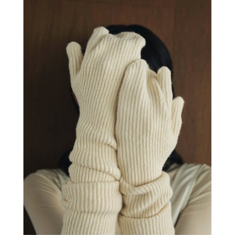 【ànuke】Rib Knit Armwarmers　※10月中旬~11月上旬頃 発送予定