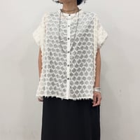 【siro de labonte】tuck sleeve blouse