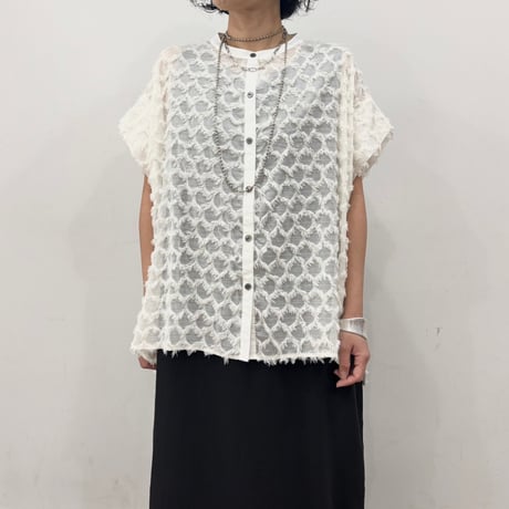 【siro de labonte】tuck sleeve blouse