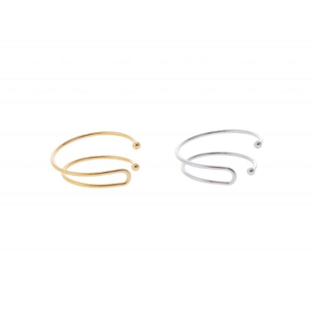 【Sea'ds Mara 】Thin 2way earcuff ring 【Small】