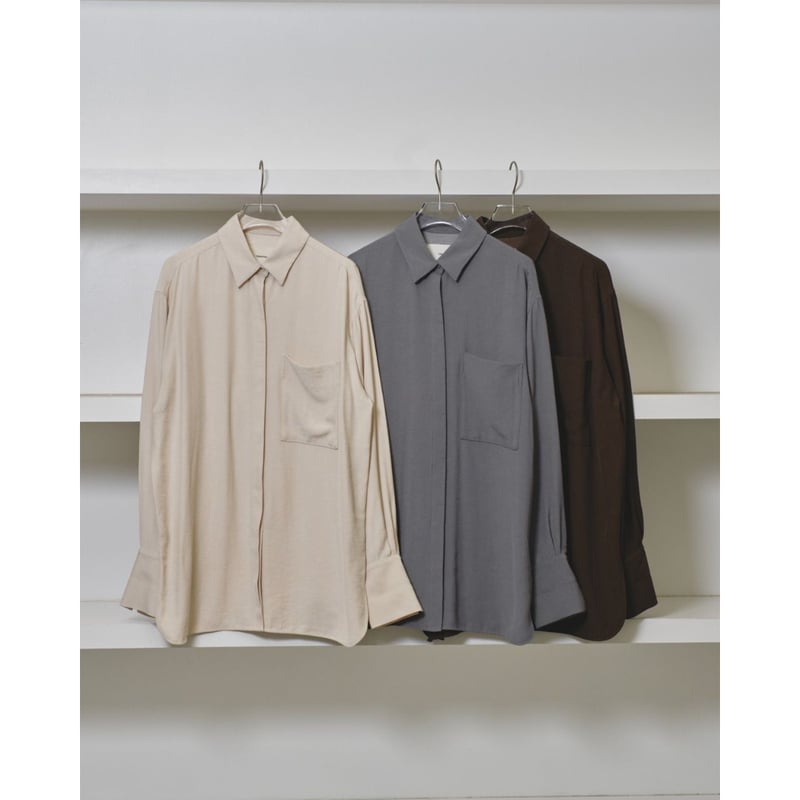 TODAYFUL】 Backsatin Pocket Shirts ※納期3/中～4/中 |