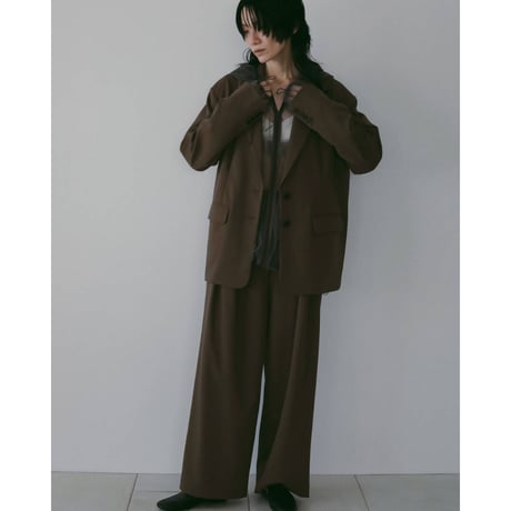 【anuke】Doubletuck Wide Pants