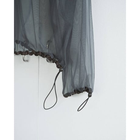 【anuke】Tulle Zip Blouzon　※納期3月下旬～4月下旬
