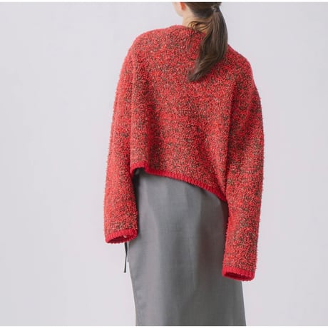 【WHYTO.】mix tapeyarn knit jacket
