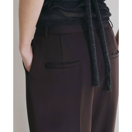 【anuke】Twill Satin Pants　※納期7月中旬～8月中旬