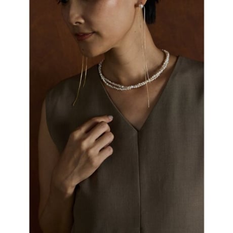 【CHIGNON】淡水ﾊﾟｰﾙﾏﾝﾃﾙﾈｯｸﾚｽ　納期：12月上旬～1月上旬