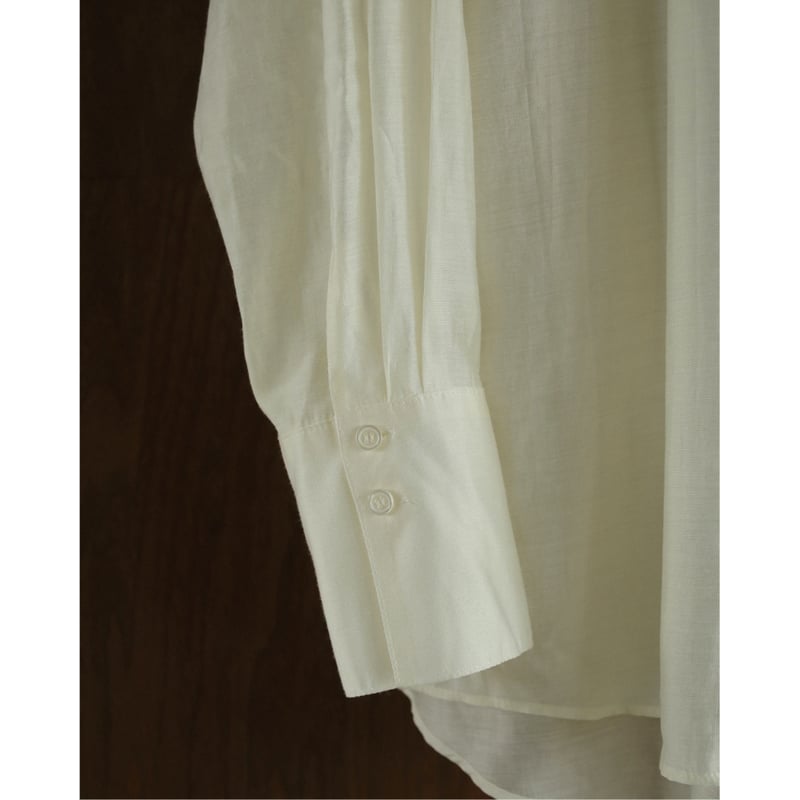 anuke Sheer Satin Shirts アイボリー ànuke】Sheer Satin Shirts | selectshop kusukusu