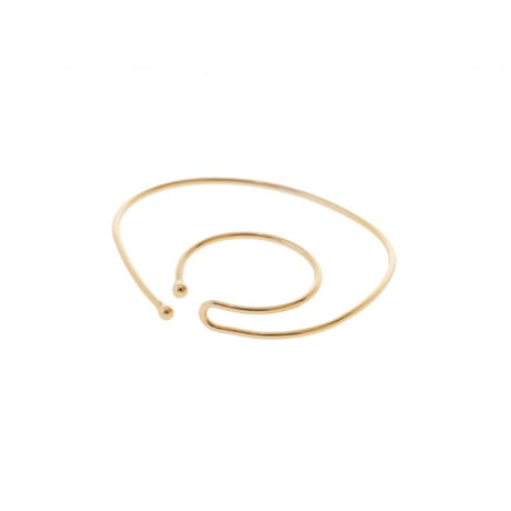 【Sea'ds Mara 】Thin 2way earcuff ring 【Large】