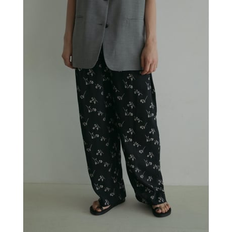 【anuke】Flower Jacquard Pants　※納期5月中旬〜6月中旬