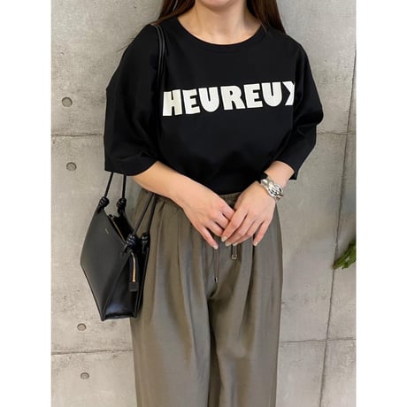 【ROSIEE】BIGシルエットロゴプリントTシャツ