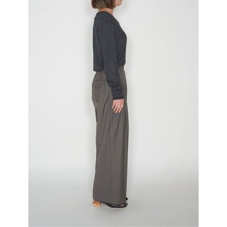 【YENN】WOOL BLEND TWO TUCK PT