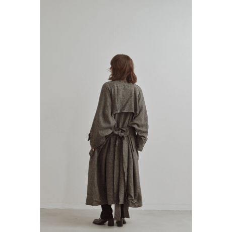 【Hella】Linen Wool Trench Coat　※納期9月上旬～10月上旬