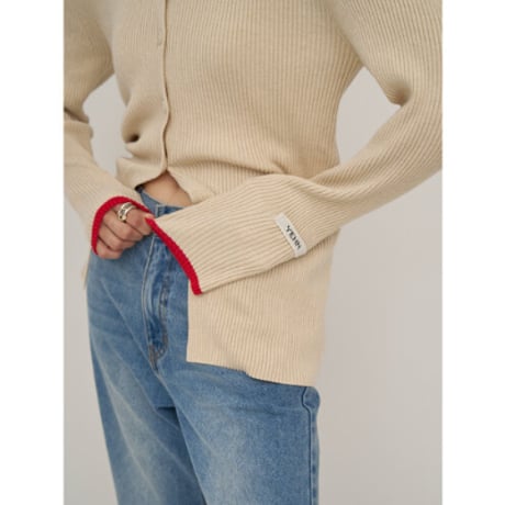 【YENN】WOOL RIB CREW CD