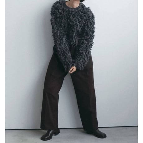 【anuke】Square Heel Slip-on