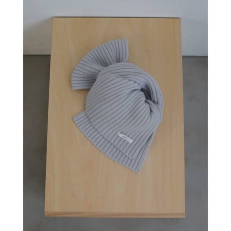 【anuke】Rib Knit Stole　※納期11月中旬～12月中旬
