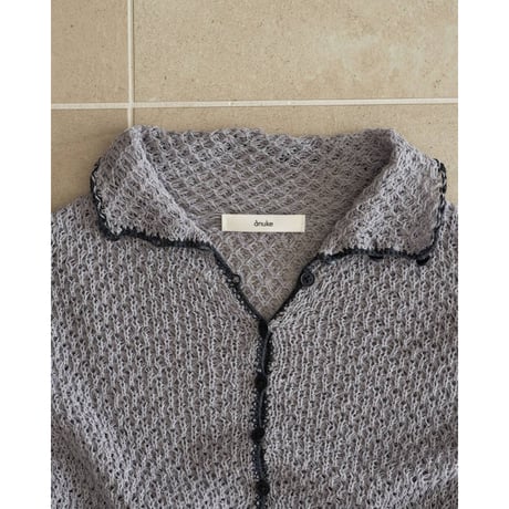 【anuke】Piping Scarf Knit　※納期8月下旬～9月下旬