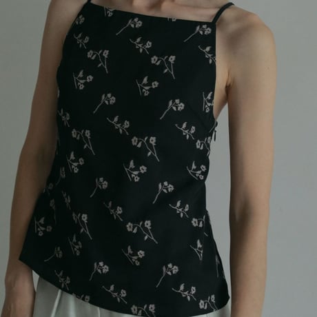 【anuke】Flower Jacquard Tops　※納期5月中旬〜6月中旬