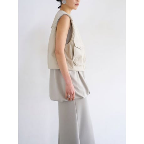 【YENN】PUFFY MILITARY VEST　※納期：9月中旬～10月中旬