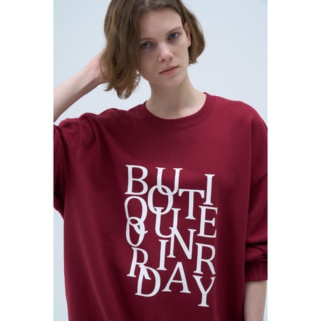 【Boutique Ordinary】Random Typo Pouch Sweatshirt