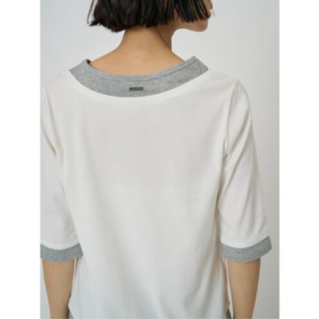 【CHIGNON】配色ﾃﾚｺﾊｰﾌｽﾘｰﾌﾞPO