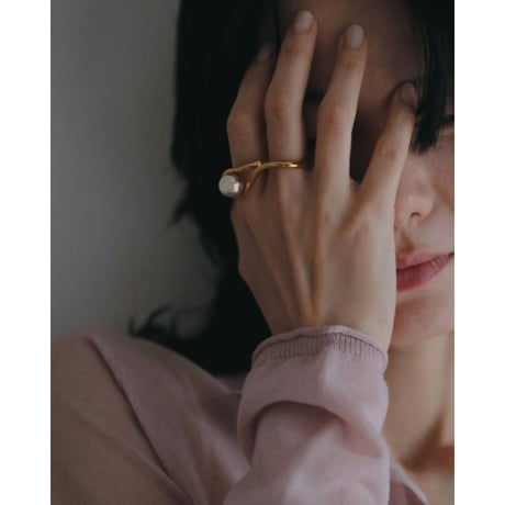【anuke】Ball Double Ring　※納期7月中旬～8月中旬