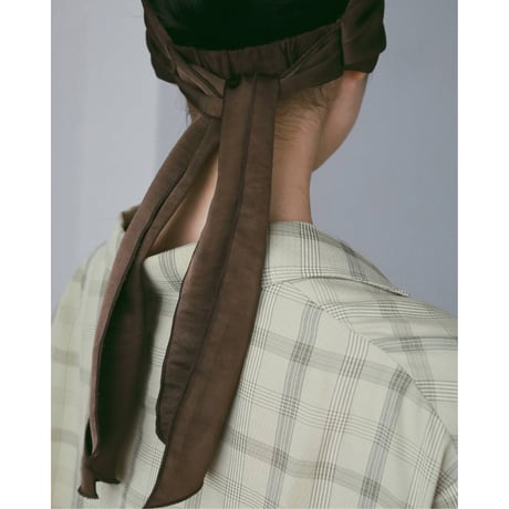 【anuke】Satin Hair Turban　※納期5月中旬～6月中旬