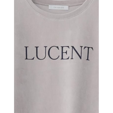 【CHIGNON】"LUCENT"ﾌﾟﾘﾝﾄﾍﾞﾛｱTEE